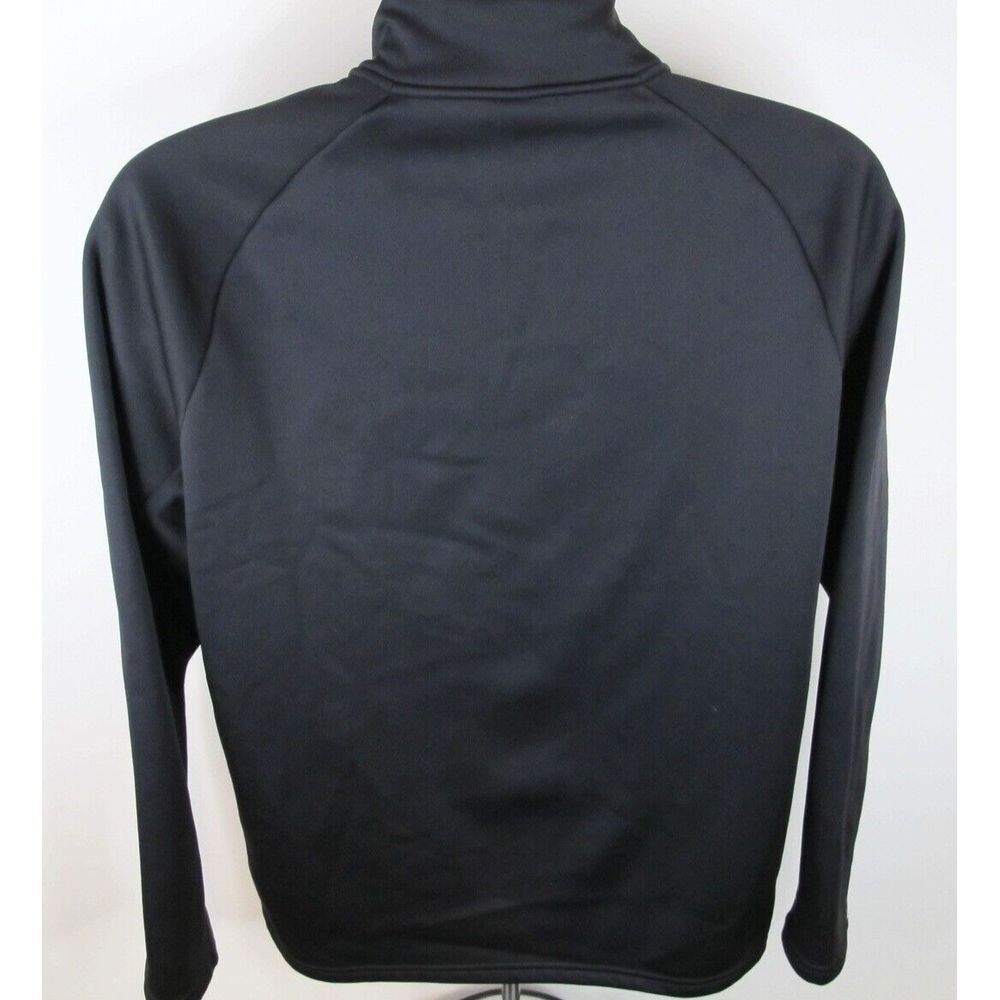 Men's‎ Medium Reebok Black 1/2 Zip Athletic Long Sleeve Shirt / Pullover - Picture 3 of 5